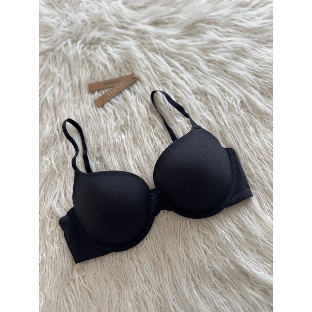 Skims Fits Everybody Push-Up Bra Onyx Size 32D - Picture 3 of 7